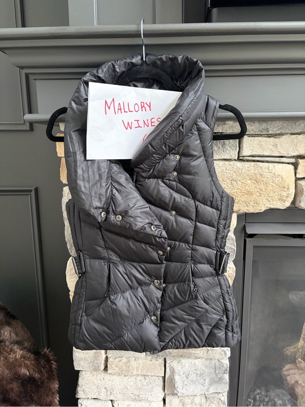 lululemon athletica Quilted Black Puffer Vest